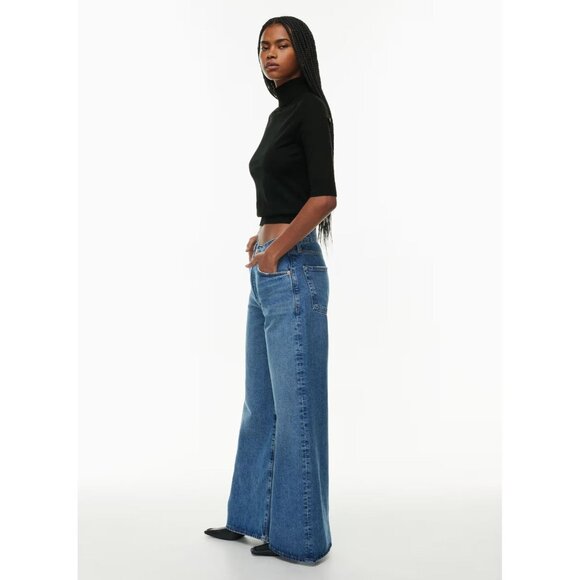 CITIZENS OF HUMANITY Beverly Corsage Slouch Boot Wide Leg Jeans, Size 26 - Picture 3 of 16